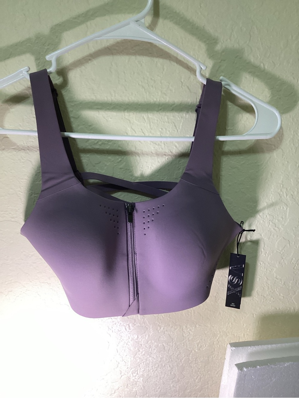 Victoria's Secret Mauve Front-Zip Sports Bra